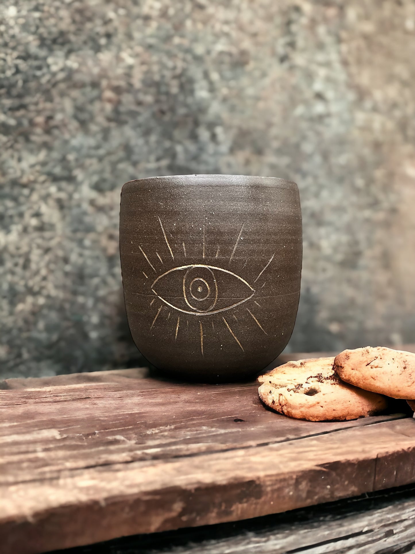 Set of 2 Evil Eye Snuggle Mug (Assorted shapes and sizes)