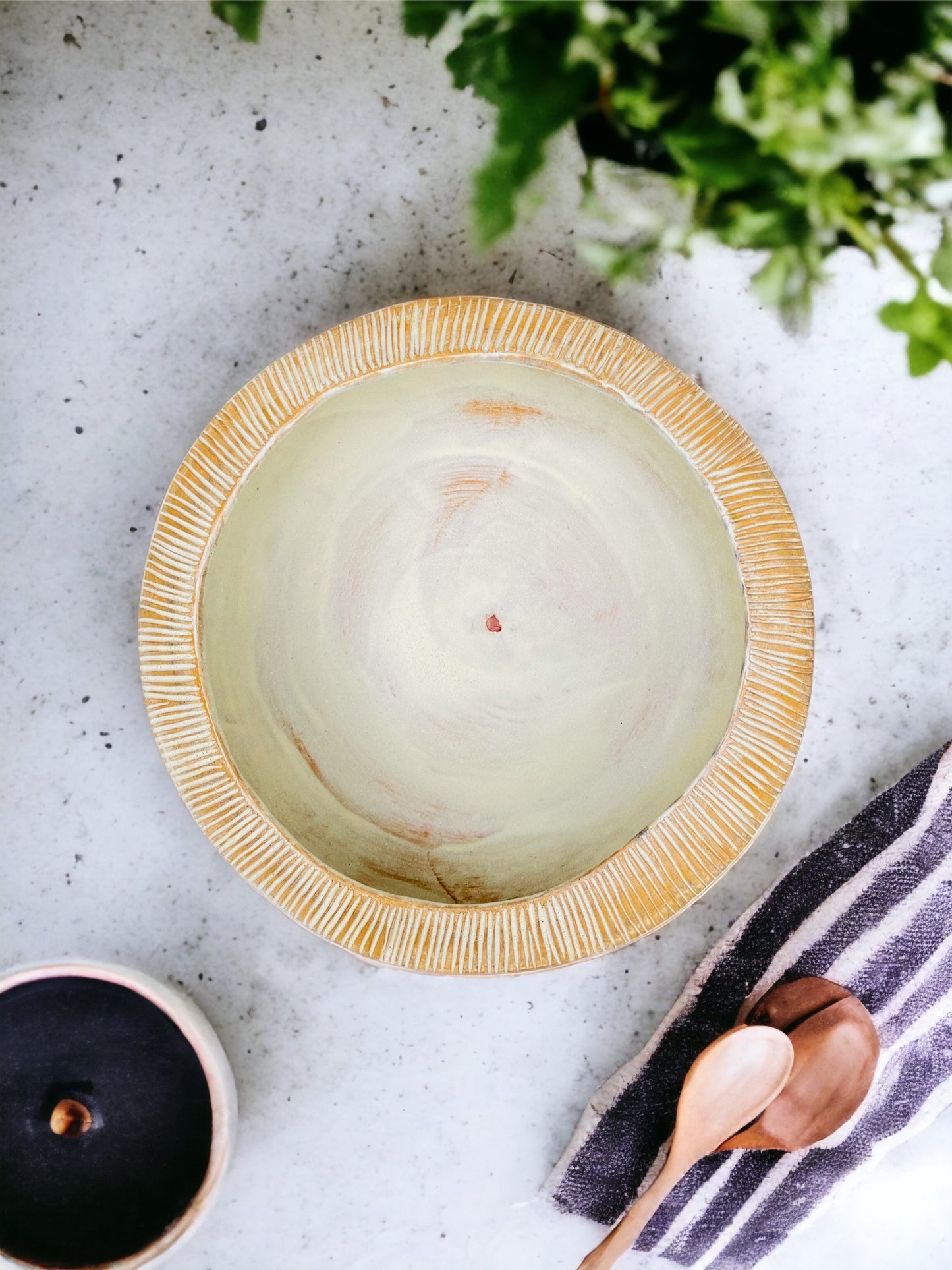 Hand Carved Salad Bowl