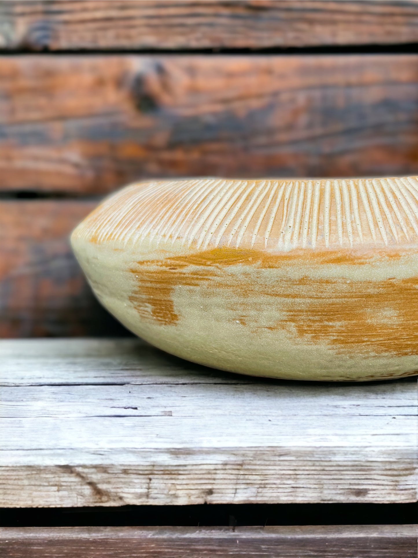 Hand Carved Salad Bowl